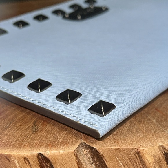 *NWOT - HTF COLOR* MICHAEL KORS Studded Saffiano Leather Clutch - Picture 7 of 10